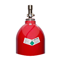 Fike IG541 80L 200Bar 300Bar Cylinder Proinert Valve Shoulder Detail CYL-80L-IG541-FIKE IG71-080-200-541