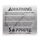 Ansul Sapphire Warning Sign outside room 570580