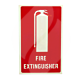 Fire Extinguisher Right Angle Location Sign