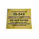 Label FSP IG-541 Do Not Enter Sign