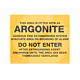 Kidde Argonite Warning Label Do Not Enter LBL-ARGONITE-DNE