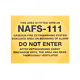 Label NAFS III Do Not Enter LBL-NAFS-DNE