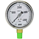 0 to 4000 KPA 3/8 BSPT 100mm Liquid Filled 304 Stainless steel Pressure Gauge (2702026)