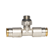 Firetrace Tube Fitting, Tube to Thread, Swivel Tee, 4mm/6mm