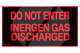 Vigilant AVI MK2 Face Plate - "Do Not Enter - Inergen Gas Discharged" UV STABLE (FA2704)