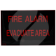Vigilant "FIRE ALARM EVACUATE AREA" AVI MK2 (FA2700)