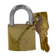 003 Fire Padlock - Brass