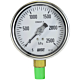 2500kPa Liquid-Filled Pressure Gauge 100mm 3/8 BSPT Stainless Steel – WISECONTROL P253