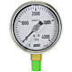 4000kPa Liquid-Filled Pressure Gauge 100mm 3/8 BSPT Stainless Steel – WISECONTROL P253 (P/N: 2702026)