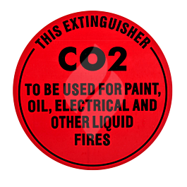 CO2 ID Sign - Thin Plastic